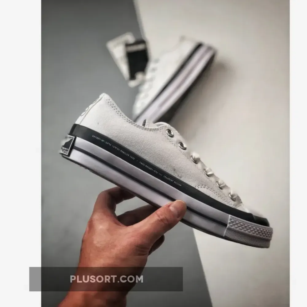 7 MONCLER x fragment design x Converse Chuck 70 Ox White 169070C