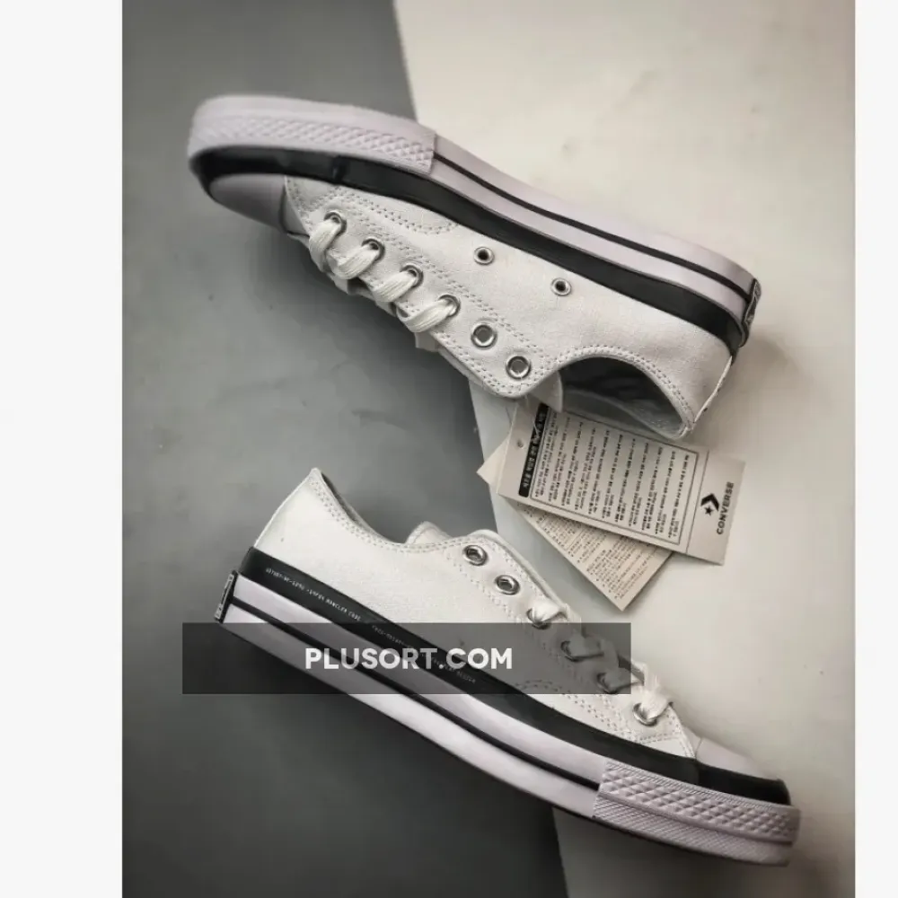 7 MONCLER x fragment design x Converse Chuck 70 Ox White 169070C
