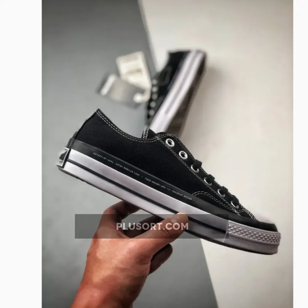 7 MONCLER x fragment design x Converse Chuck 70 Ox Black White 169069C
