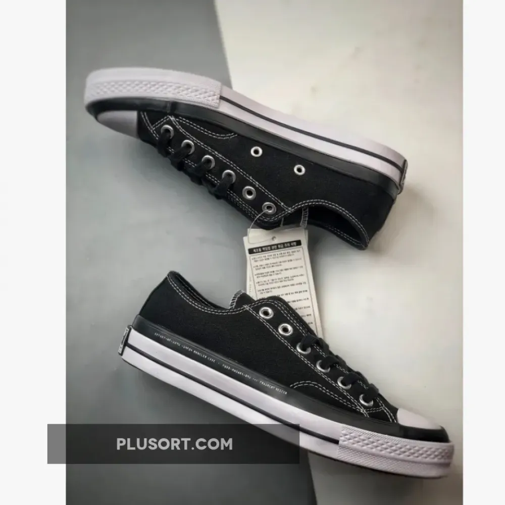 7 MONCLER x fragment design x Converse Chuck 70 Ox Black White 169069C