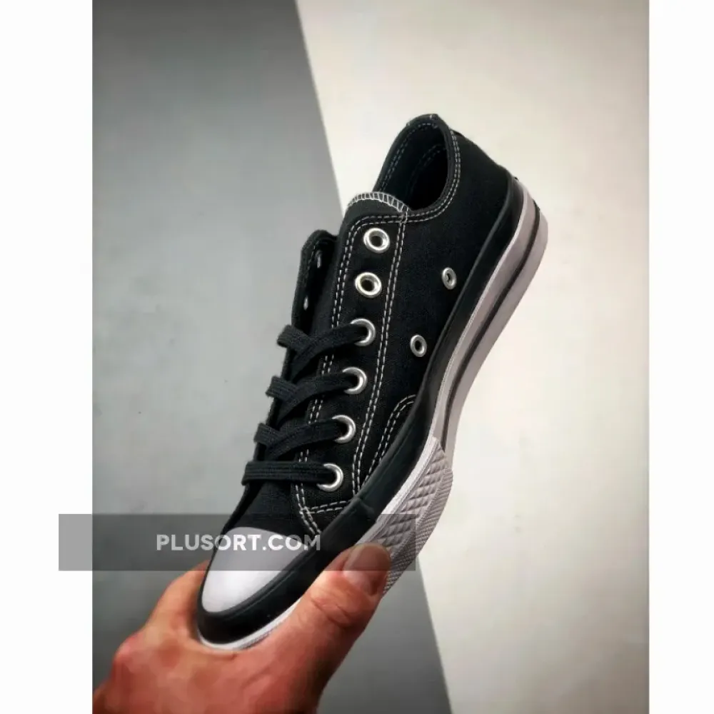 7 MONCLER x fragment design x Converse Chuck 70 Ox Black White 169069C