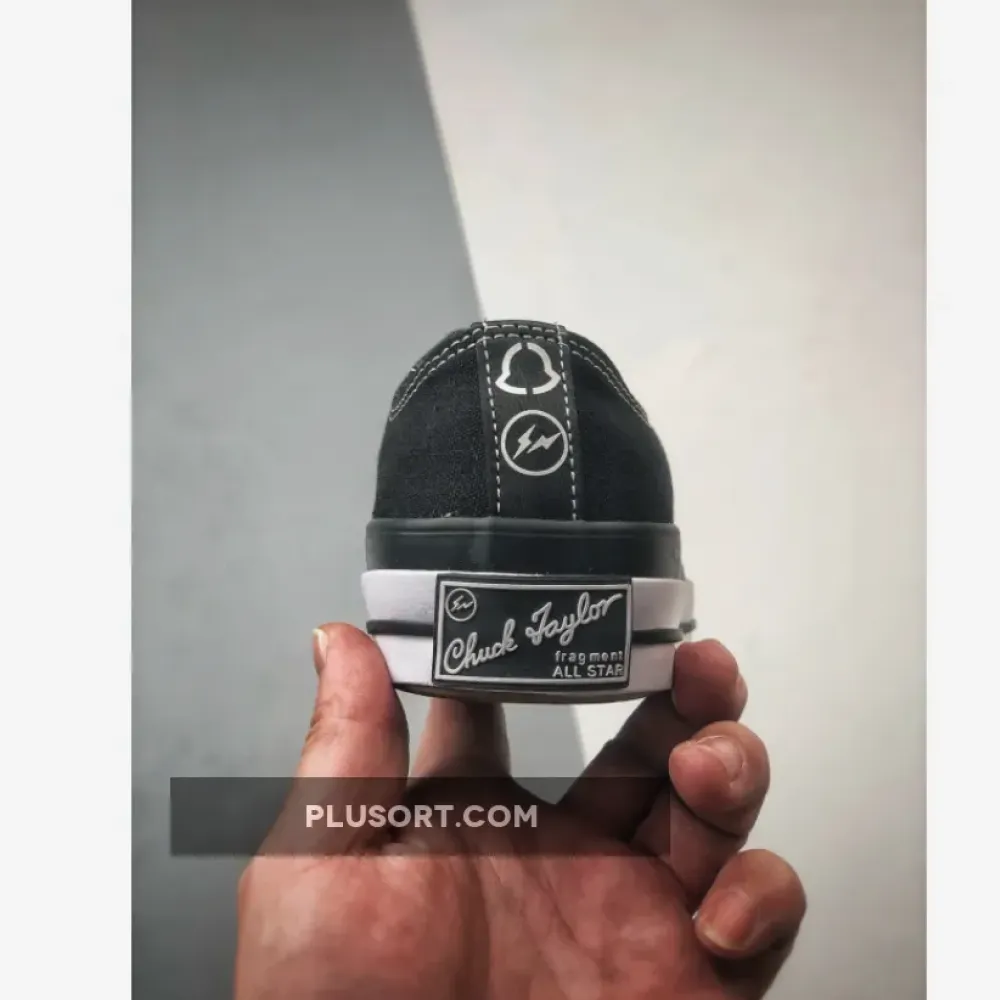 7 MONCLER x fragment design x Converse Chuck 70 Ox Black White 169069C