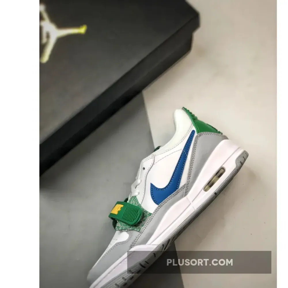 Jordan Legacy 312 Low White Grey Green  CD9054-140