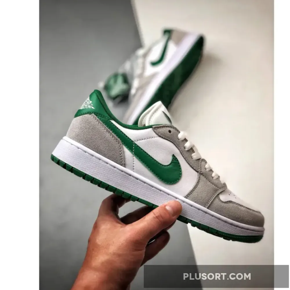 Air Jordan 1 Low Golf White/Pine Green-Light Smoke Grey  DD9315-112