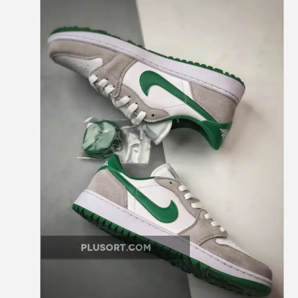 Air Jordan 1 Low Golf White/Pine Green-Light Smoke Grey  DD9315-112