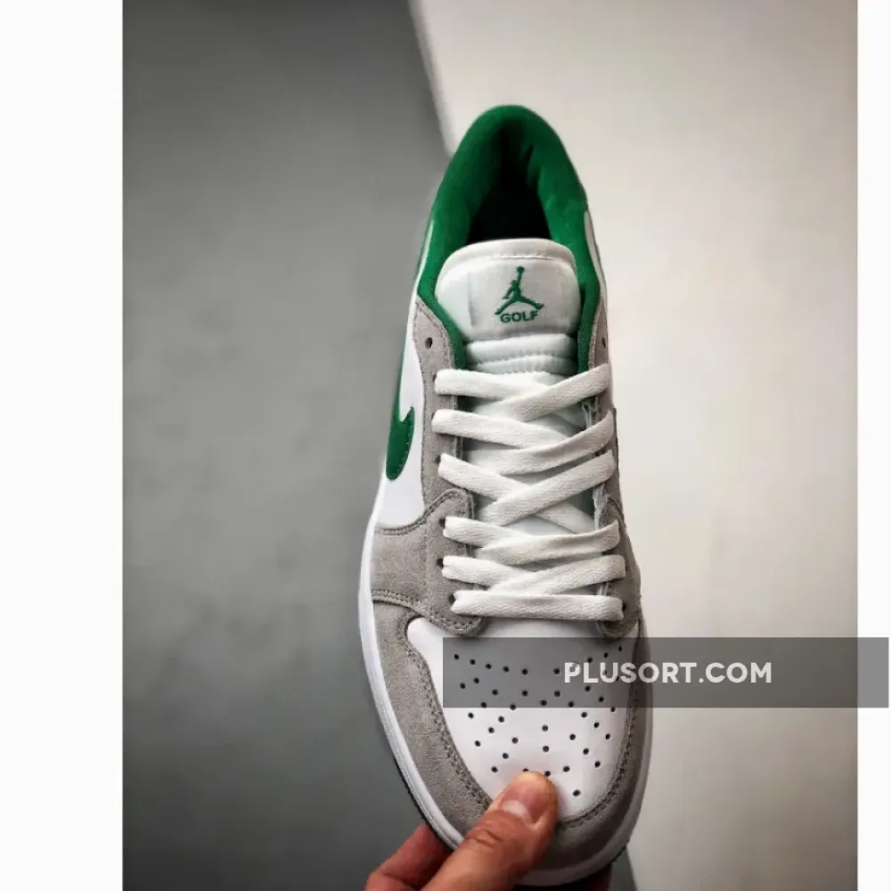 Air Jordan 1 Low Golf White/Pine Green-Light Smoke Grey  DD9315-112