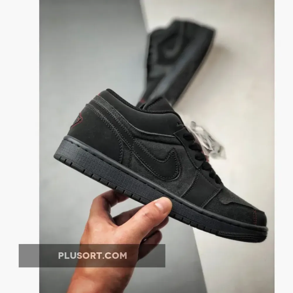 Air Jordan 1 Low Grey Red Stitch  FD8635-001