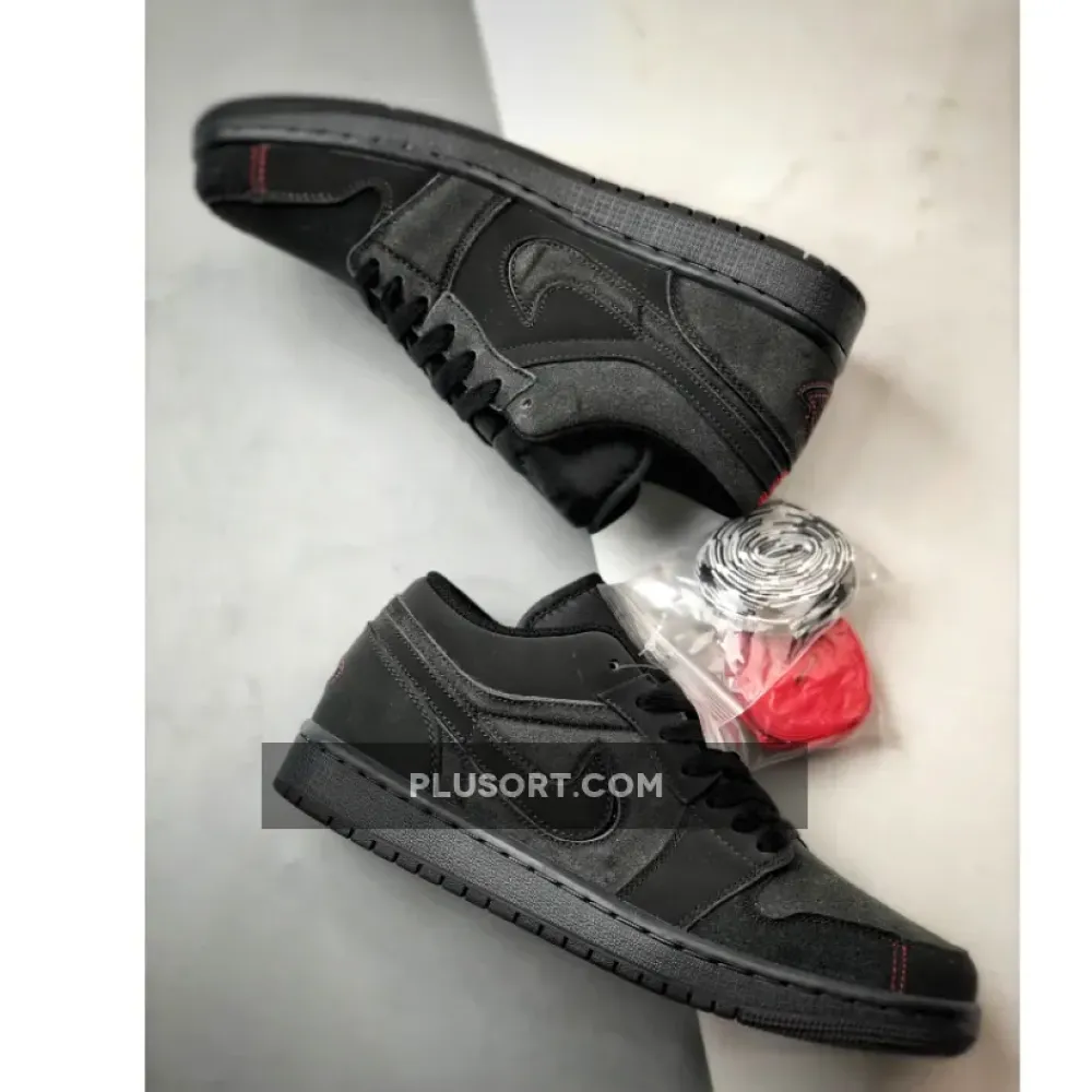 Air Jordan 1 Low Grey Red Stitch  FD8635-001