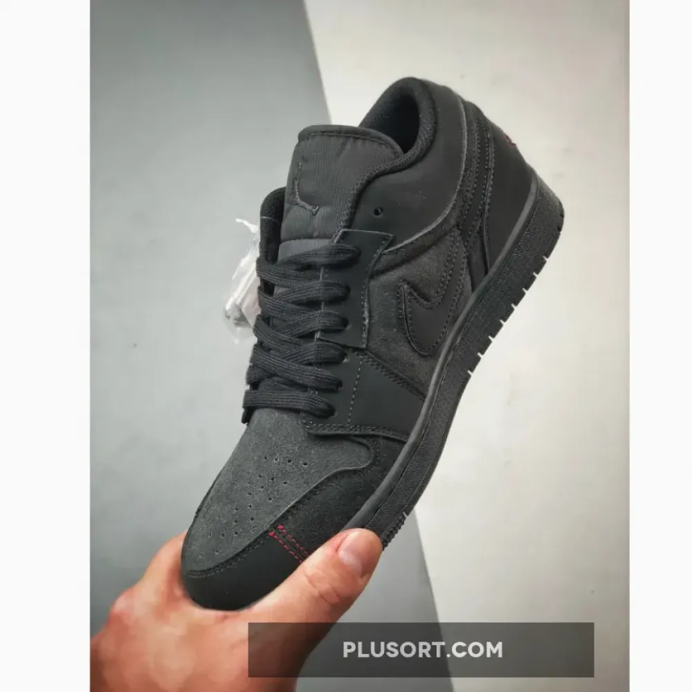 Air Jordan 1 Low Grey Red Stitch  FD8635-001