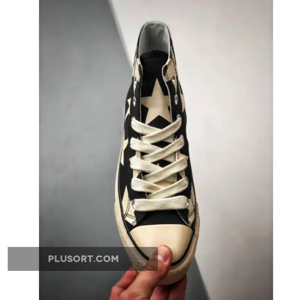 Converse Chuck Taylor All Star Lift Platform Large Stars Black/Natural Ivory/Egret A09903C