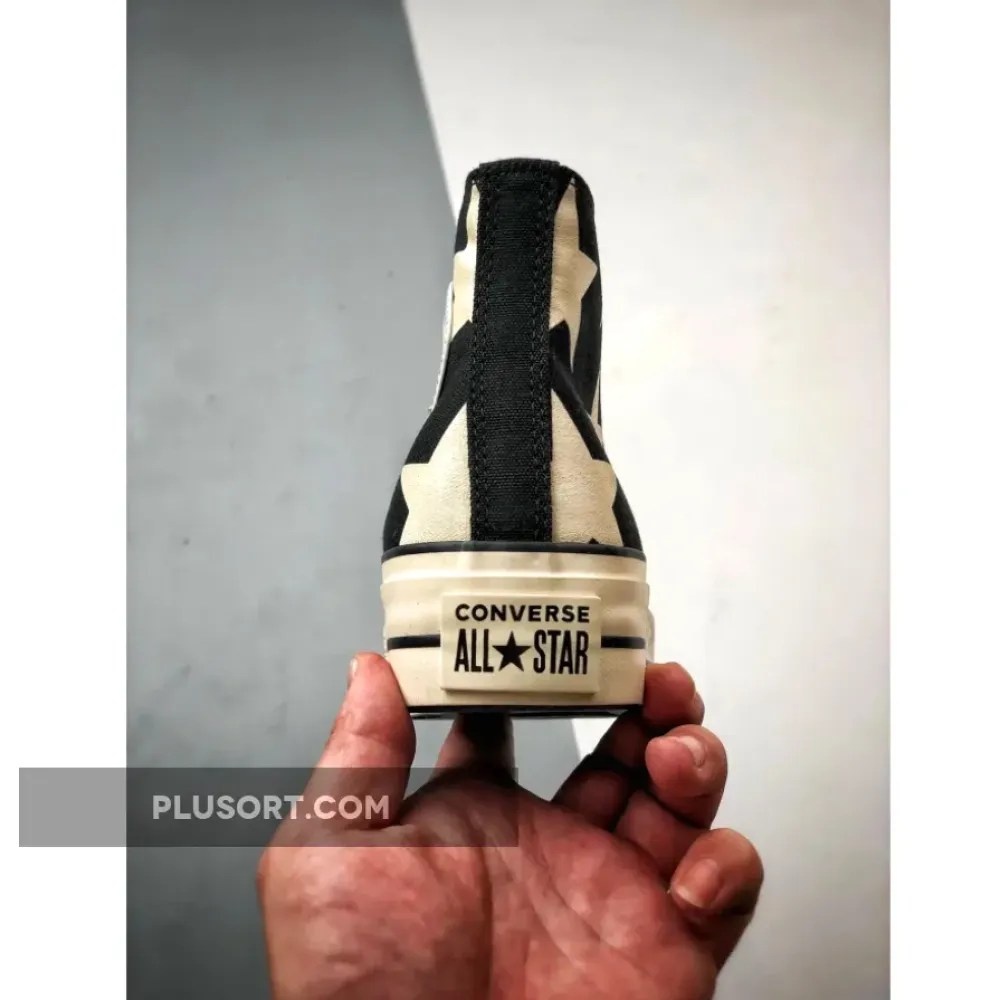 Converse Chuck Taylor All Star Lift Platform Large Stars Black/Natural Ivory/Egret A09903C