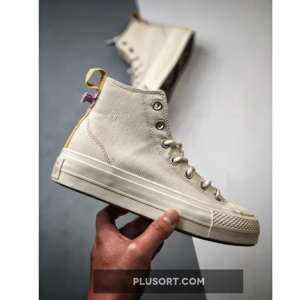 Converse Chuck Taylor All Star Lift Platform Utility Egret  A08767C
